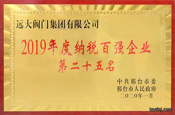 2019纳税百强